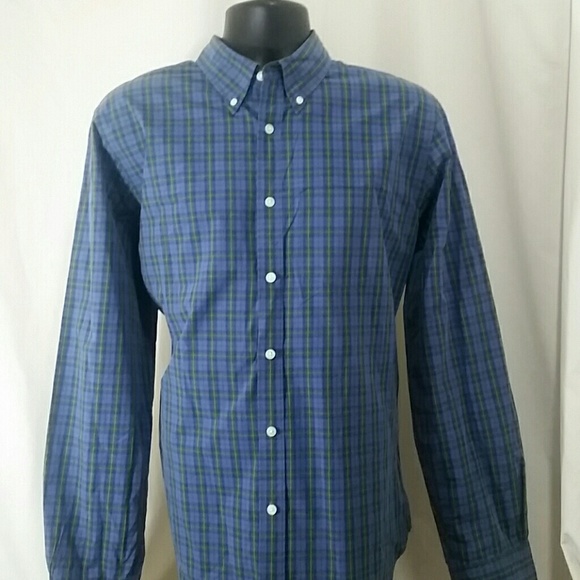 BROOKS BROTHERS Red Fleece Blue Shirt Size XL - Picture 2 of 6